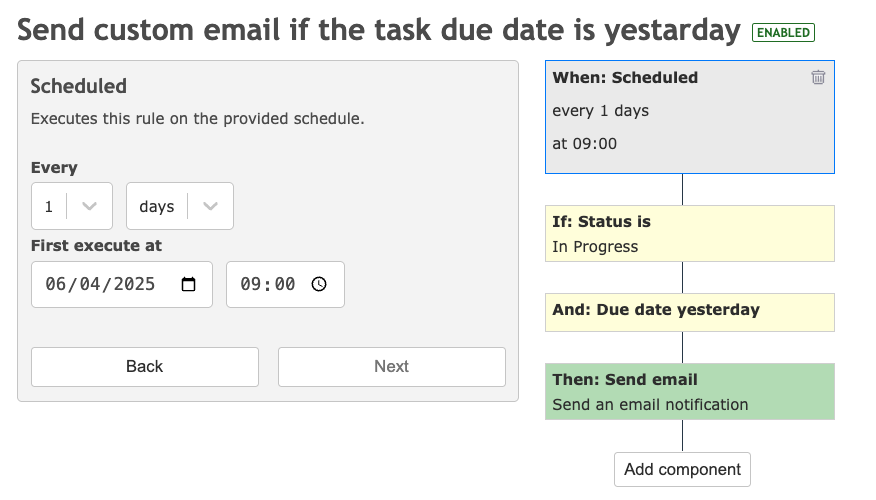 Run automations on a schedule