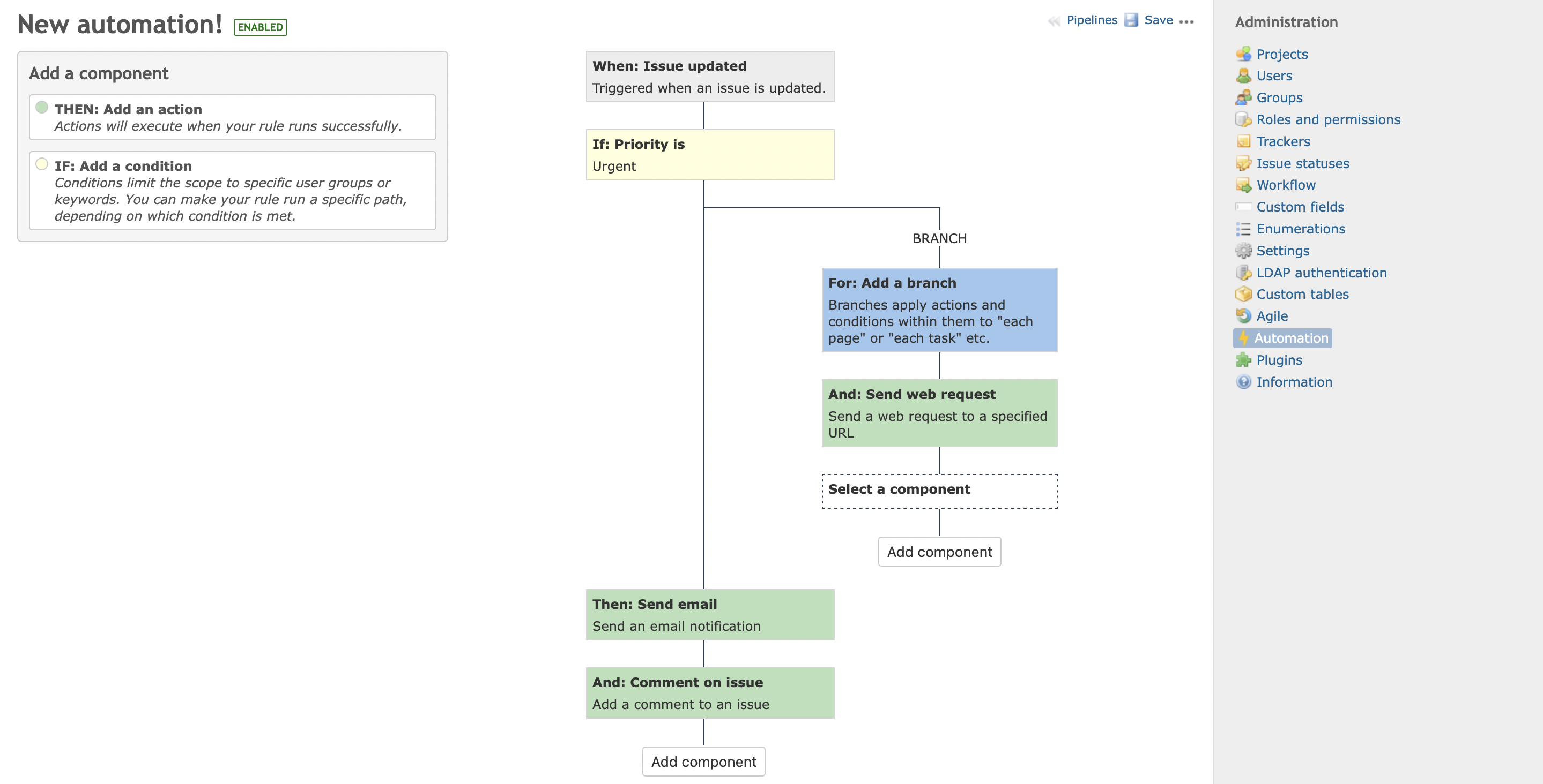 Automations Plugin for Redmine
